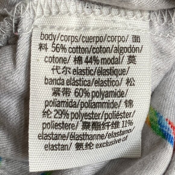 PINK Victoria's Secret Rainbow Candy Cane Heart Sleep Short Festive Loungewear-M - Picture 10 of 12